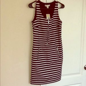 Michael Kors - Nautical Theme Zipper Mini Dress M